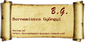 Bornemissza Gyöngyi névjegykártya